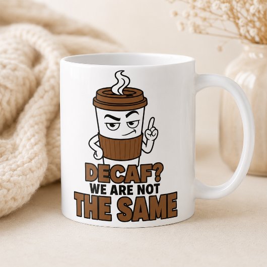 Decaf We zijn niet hetzelfde Funny Coffee Lover Mo Koffiemok