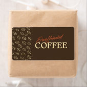 Decaffeinated Coffee Label – Retro Coffee Beans (Insitu)