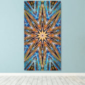 Decagon Starburst 21x40 Canvas Print (Insitu (Houten vloer))