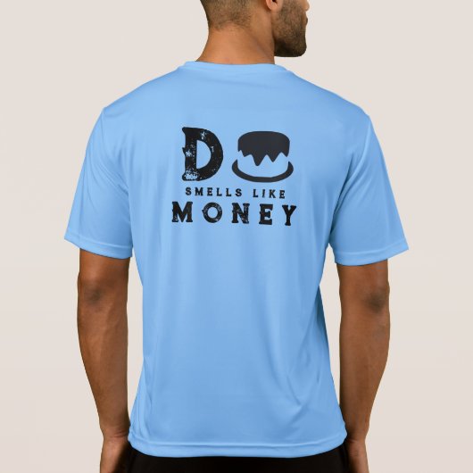 Decake ruikt naar geld shirt (Achterkant)