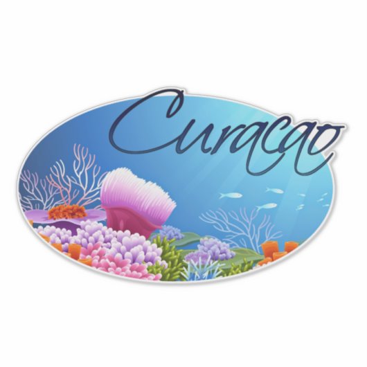 Decal Curaçao Sticker (Voorkant)