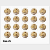 Decal Stickers Happy Birthday Metallic Gold (Vel)