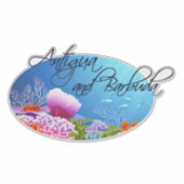 Decal van Antigua en Barbuda Sticker (Voorkant)