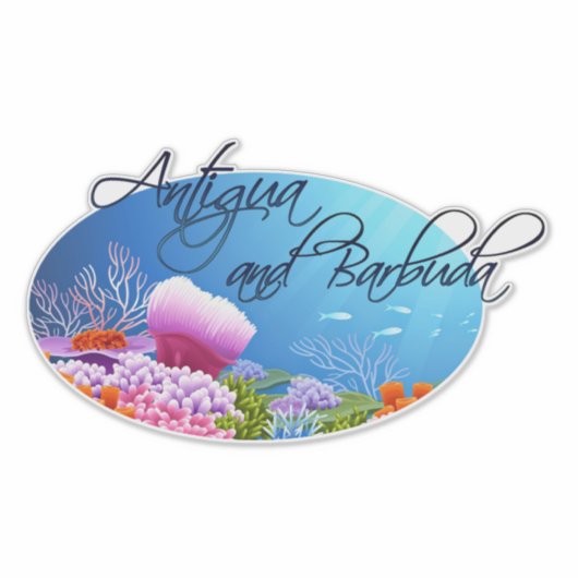 Decal van Antigua en Barbuda Sticker (Voorkant)