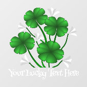 Decale aangepaste Lucky Window Decal van St Patric (Vel)