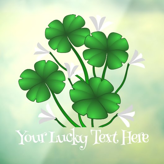 Decale aangepaste Lucky Window Decal van St Patric (Vel 3)