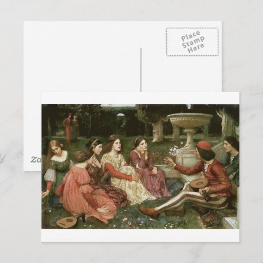 Decameron van John William Waterhouse (1916) Briefkaart (Voorkant / Achterkant)