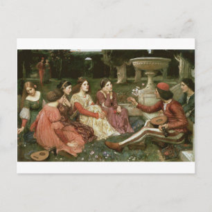 Decameron van John William Waterhouse (1916) Briefkaart
