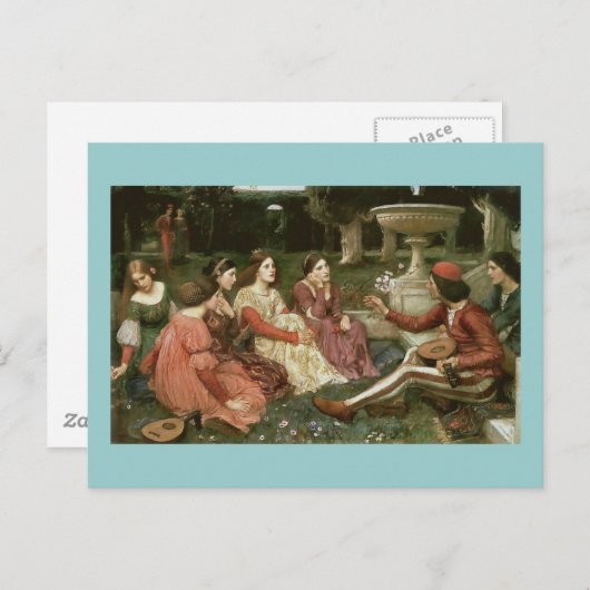 Decameron van John William Waterhouse (1916) Briefkaart (Voorkant / Achterkant)