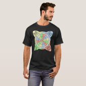 Decan Wheel voor Tarot met Court Kaarten T-shirt (Voorkant volledig)