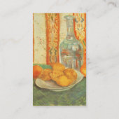 Decanter en Lemons op Bord; Vincent van Gogh Visitekaartje (Achterkant)