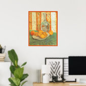 Decanter en Lemons op een Bord van Vincent van Gog Poster (Thuiskantoor)
