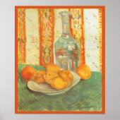Decanter en Lemons op een Bord van Vincent van Gog Poster (Voorkant)