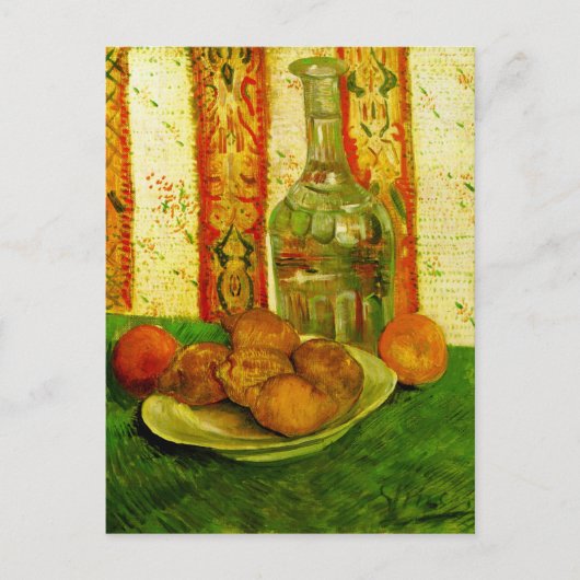 Decanter Lemons en Bord Van Gogh Fine Art Briefkaart (Voorkant)