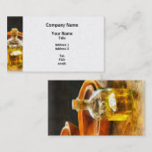 Decanter of Oil Visitekaartje (Voorkant / Achterkant)