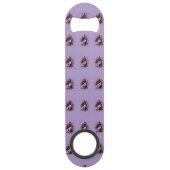 Décapsuleur en acier inoxydable Motif Floral Viole Speed Flessenopener (Voorkant)