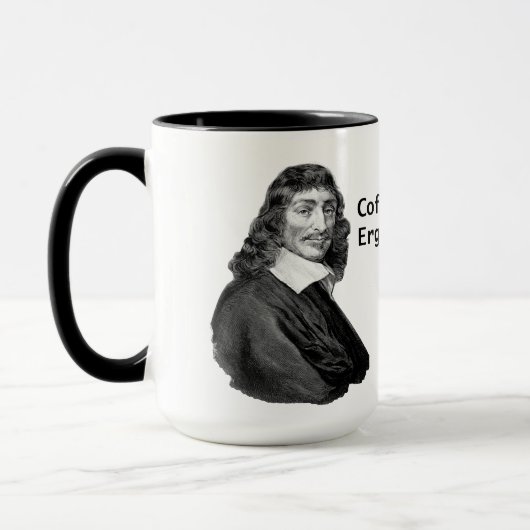 Decartes Coffee Ergo Sum Mok (Links)