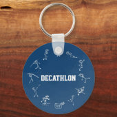 Decathlon Stickman Track and Field Athletics Blue Sleutelhanger (Voorkant)