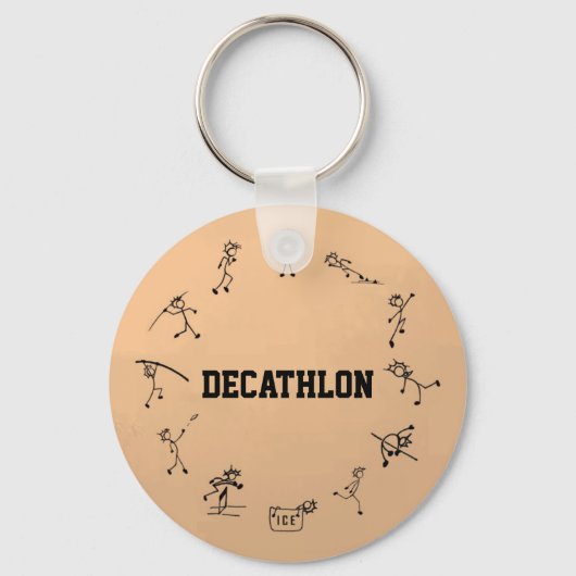 Decathlon Stickman Track and Field Athletics Sleutelhanger (Voorkant)