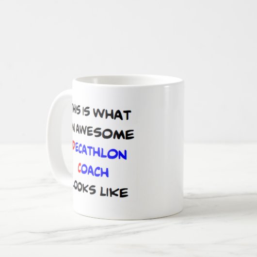 decathlonbus, geweldige koffiemok (Voorkant links)