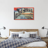 Decatur, Alabama - Grote lettertjes Canvas Afdruk (Insitu (Slaapkamer))