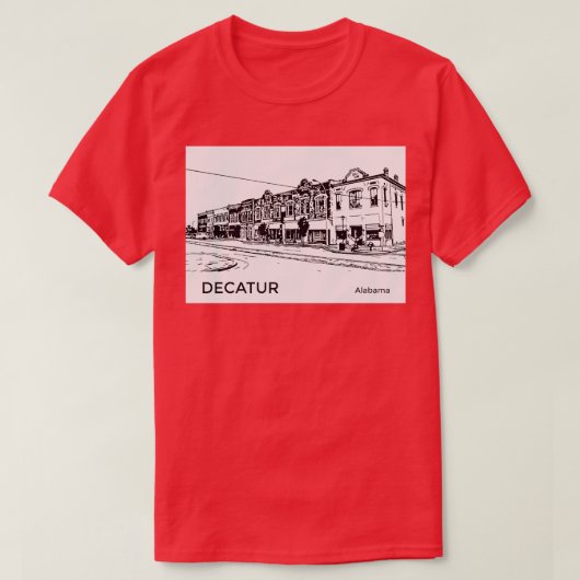Decatur Alabama T-shirt (Design voorkant)