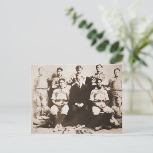 Decatur-honkbalteam Briefkaart (Staand voorkant)