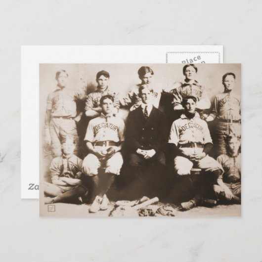 Decatur-honkbalteam Briefkaart (Voorkant / Achterkant)