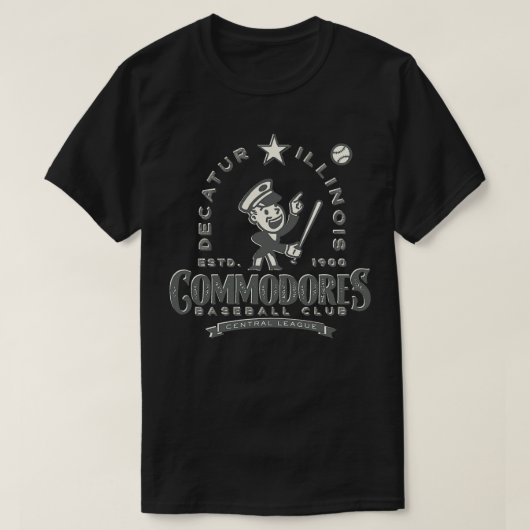 Decatur Illinois Commodores T-shirt (Design voorkant)