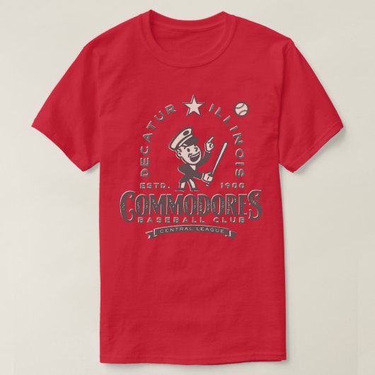 Decatur Illinois Commodores T-shirt (Design voorkant)
