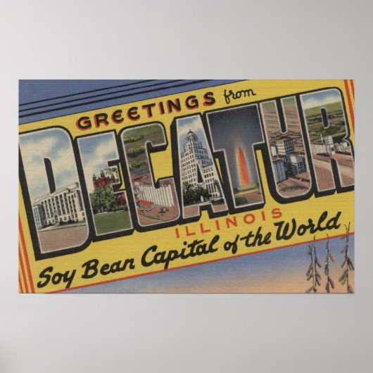 Decatur, Illinois (Soy Bean Capital) Poster (Voorkant)