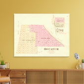 Decatur, Nebraska Canvas Afdruk (Insitu (Woonkamer))