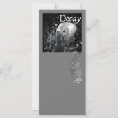 Decay - Gothische Uitnodiging & Wenskaart (Voorkant)
