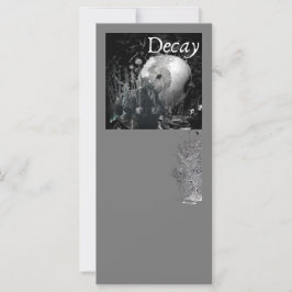 Decay - Gothische Uitnodiging & Wenskaart