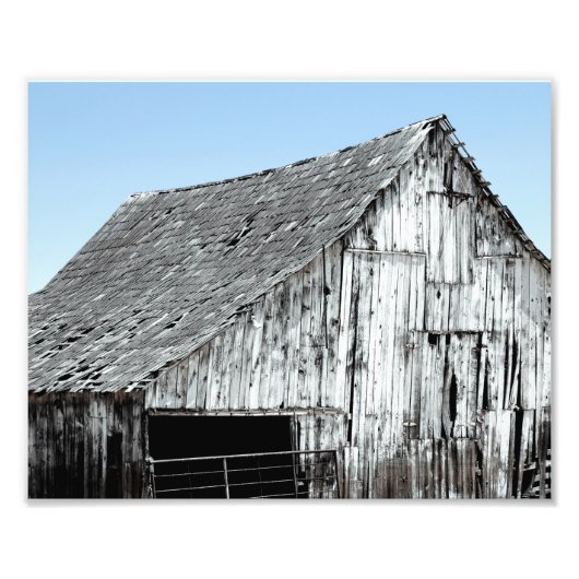 Decayed Barn Foto Afdruk (Voorkant)