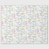 December, 10 september Gift Wrapping Paper Cadeaupapier (Vlak)