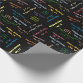 December, 15 september Gift Wrapping Paper Cadeaupapier (Hoek)