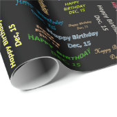 December, 15 september Gift Wrapping Paper Cadeaupapier (Rol Hoek)