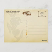 december 1884 Almanac.  Capricorn, de geit Briefkaart (Achterkant)