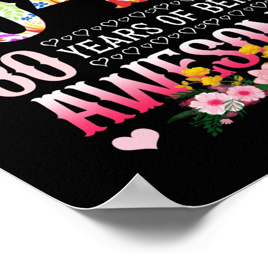 december 1942 80e verjaardag 80 jaar Geweldige Flo Poster (Hoek)