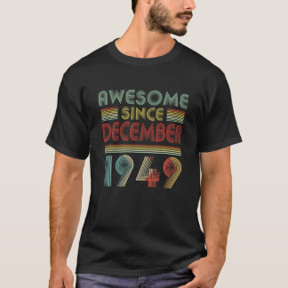 DECEMBER 1949 70 jaar oude decoratio 70e verjaarda T-shirt