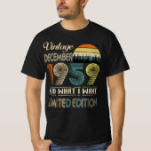 December 1959 T-shirt Retro Style Verjaardag (Voorkant)