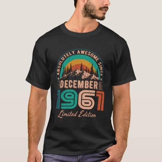 December 1961 Geweldige sinds december 1961 T-shirt (Voorkant)