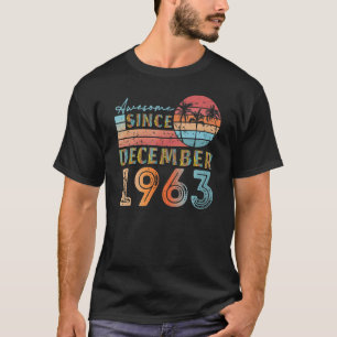 december 1963 92 jaar 59e verjaardag t-shirt