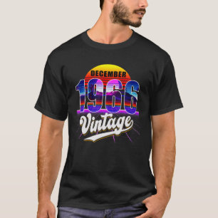 December 1966 Retro 55th Birthday Vaporwave 50'S T-shirt