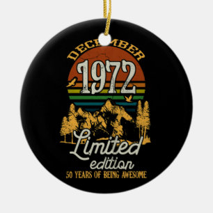 December 1972 Zondag 50 jaar oud 50 jaar oud 50 ja Keramisch Ornament