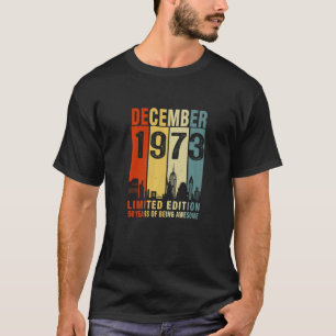 december 1973 50 jaar Geweldige Vintage T-shirt