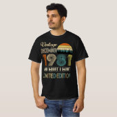 December 1981 T-shirt Retro Style Verjaardag (Voorkant volledig)