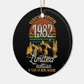 December 1982 Zondag 40 jaar oud 40e verjaardag Keramisch Ornament (Links)