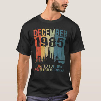 december 1985 37e verjaardag 37 jaar oud t-shirt